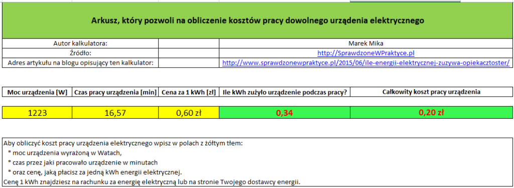 wyliczenia finansowe