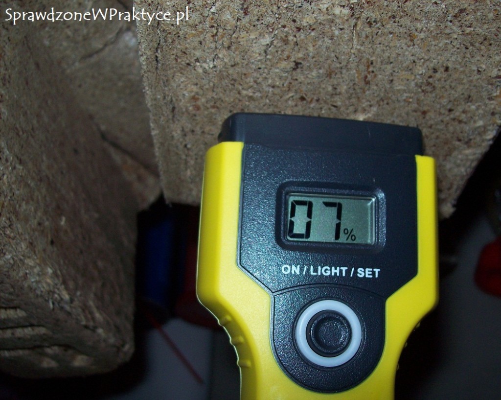 Wilgotność brykietu PALLAP