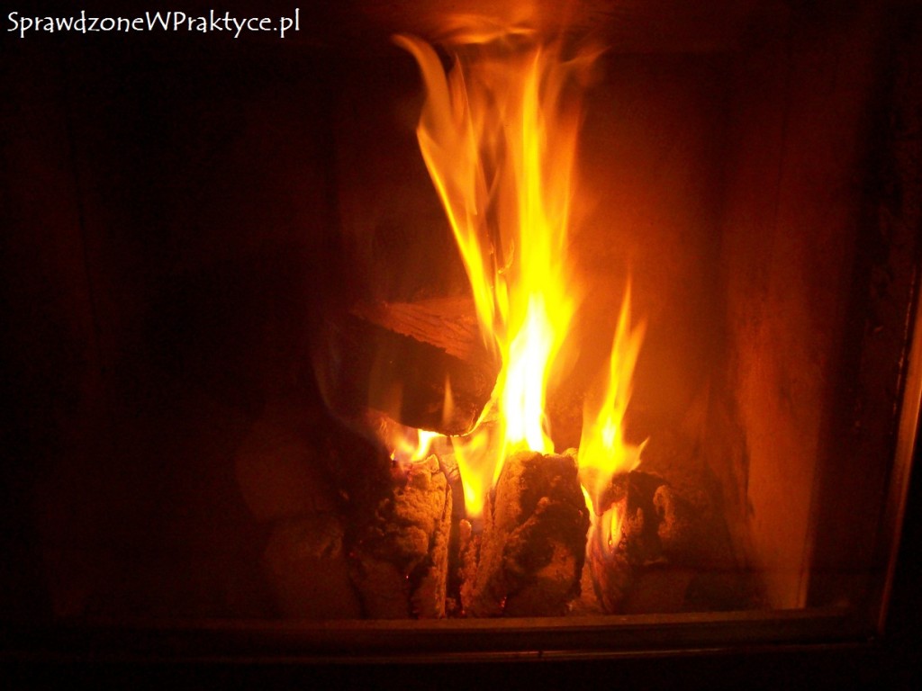 Brykiet pallap po godzinie