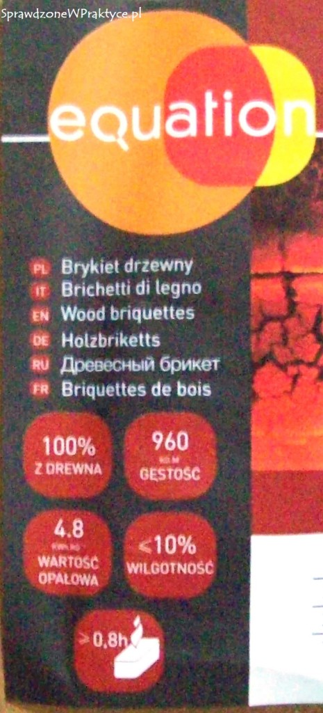 dane na etykiecie