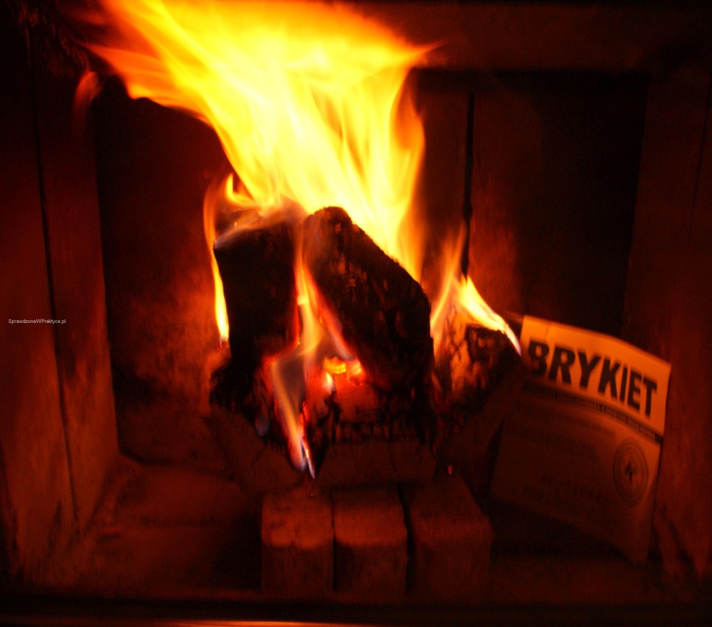 Brykiet KABUS po 30 minutach