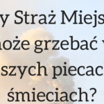 Palenie śmieci – czy strażnik miejski ma prawo sprawdzić, czym palisz w piecu?