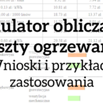 Kalkulator do obliczania ilości opału, wnioski, przemyślenia i kilka przykładów