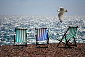 wakacje, leżaki, plaża
