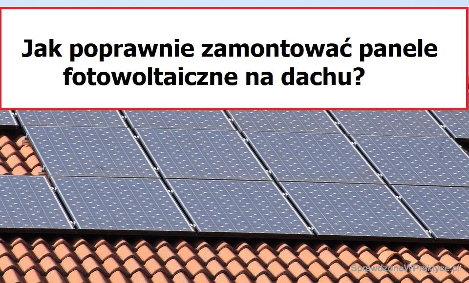 montaż Paneli PV na dachu