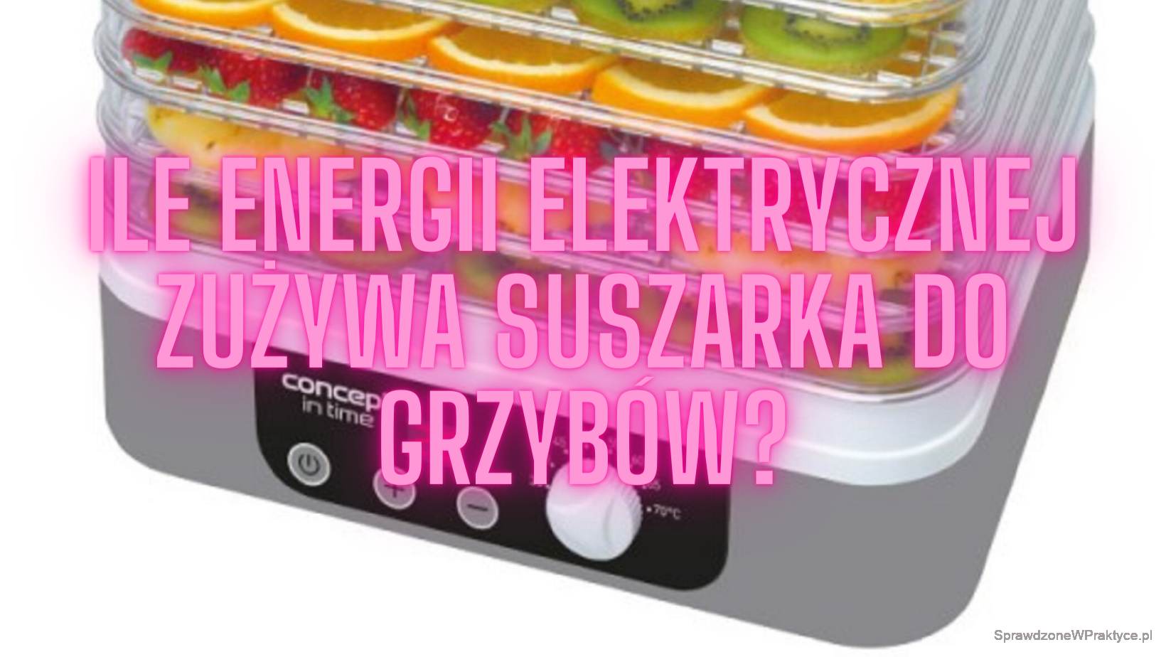 Ile energii eLektrycznej zużywa suszarka do grzybów